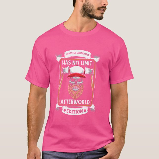 Camiseta Lumberjack Skull Timberjack Logger - Forester (Anverso)