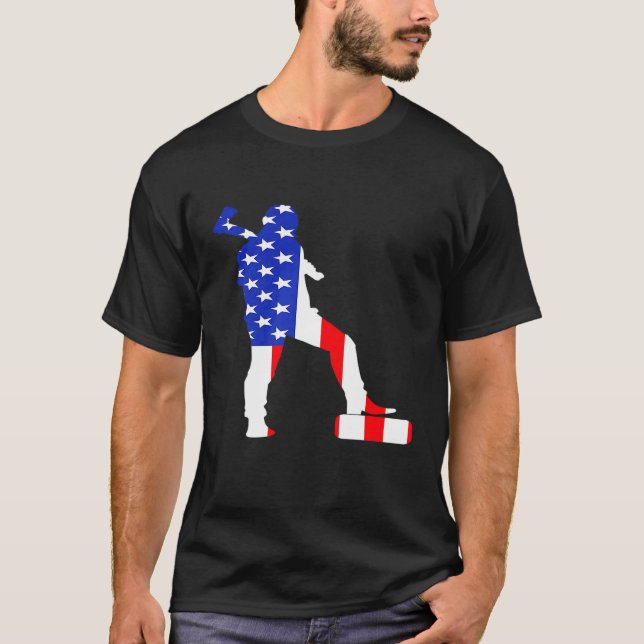 Camiseta Lumberjack Usa Flag American Inside Me Forest Wood (Anverso)