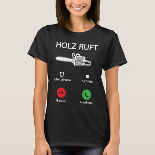 Camiseta Lumberjack Wood Chainsaw Forest Woodworker