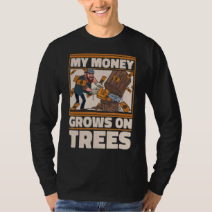 Camiseta Lumberjack Woodworker Ax Chainsaw