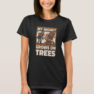 Camiseta Lumberjack Woodworker Ax Chainsaw 1