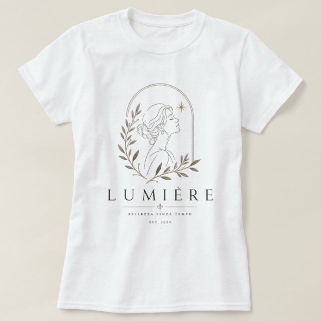 Camiseta Lumière – Bellezza Senza Tempo Logo (Diseño del anverso)
