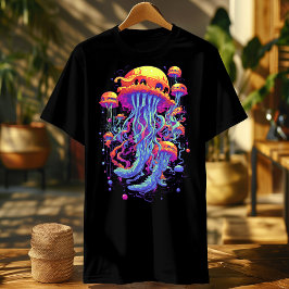 Camiseta Luminosas medusas Gigantes Colorful Jellyfish