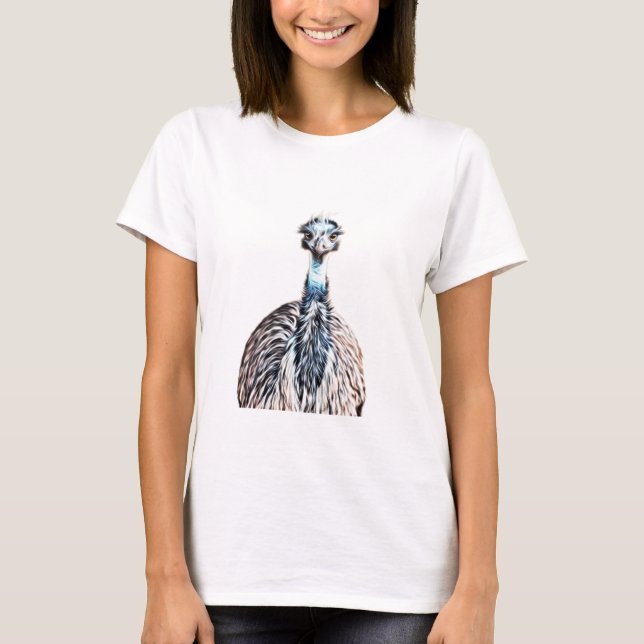 Camiseta Luminoso Arte De Aves De La Uem (Anverso)
