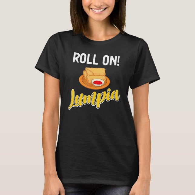 Camiseta Lumpia de comida filipina (Anverso)
