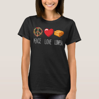 Camiseta Lumpia Love Peace Food Filipino Spring Roloy Pinoy