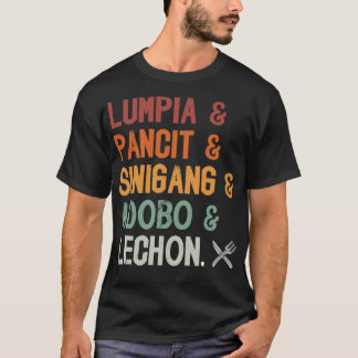 Camiseta Lumpia Pancit Sinigang Adobo Lechon