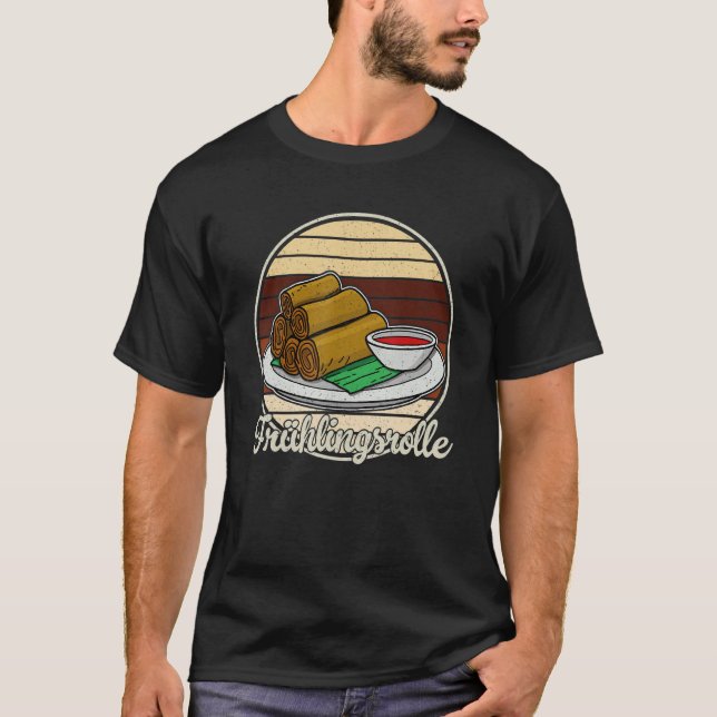 Camiseta Lumpia Spring Roll Cocina Asiática 8 (Anverso)