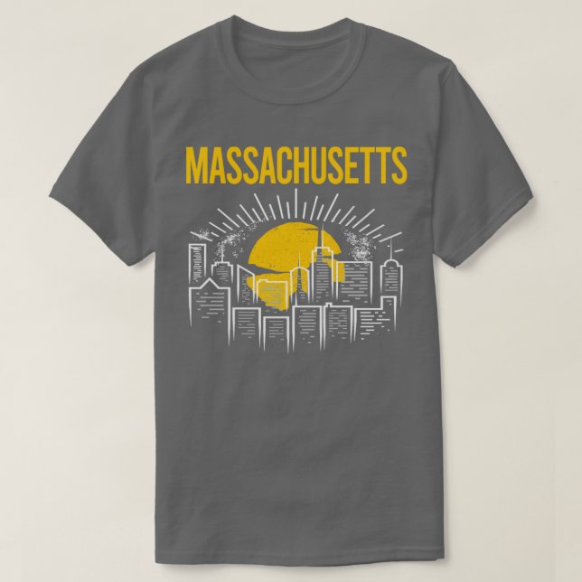Camiseta Luna Amarilla Massachusetts (Diseño del anverso)