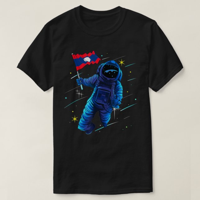 Camiseta Luna Astronauta de Laos (Diseño del anverso)