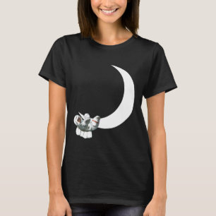 Camiseta Luna astronauta eslovaca colgando astronomía espac