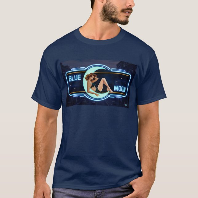 Camiseta Luna Azul (Anverso)