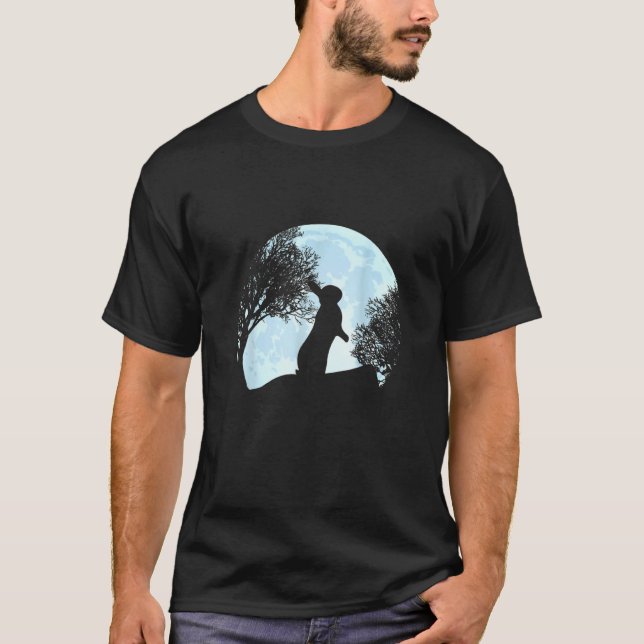 Camiseta Luna Azul de Conejo de Pascua (Anverso)
