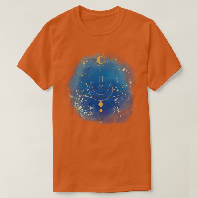 Camiseta Luna Azul Esotérica (Diseño del anverso)
