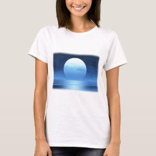 Camiseta luna azul - personalizable con su texto