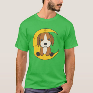 Camiseta Luna Beagle Animales Lindos Para Amigos Por La Noc