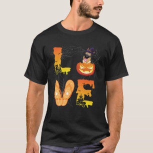 Camiseta Luna Chancla Araña Calabaza Pastor Alemán AMOR