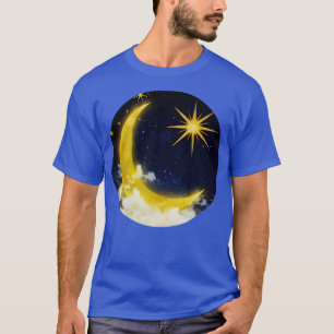 Camiseta Luna creciente y estrellas