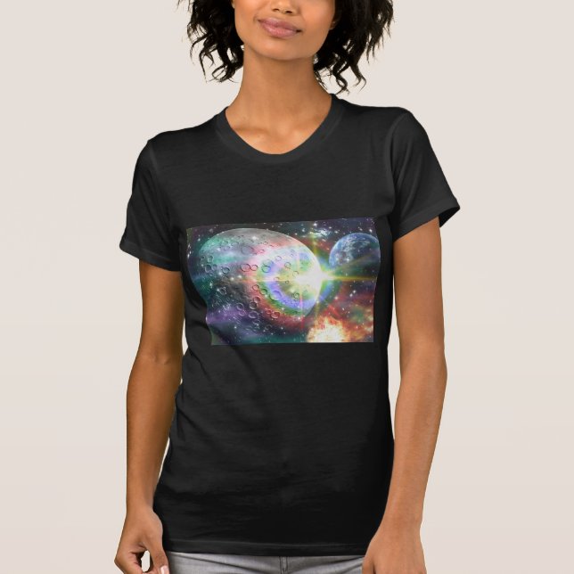 Camiseta luna de arco iris (Anverso)