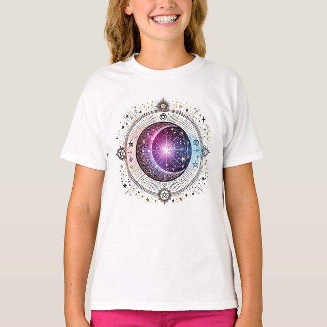 Camiseta Luna de astrología zodiaca (Anverso)