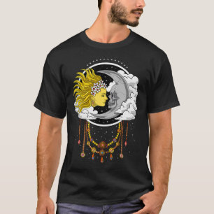 Camiseta Luna de cráneo vintage