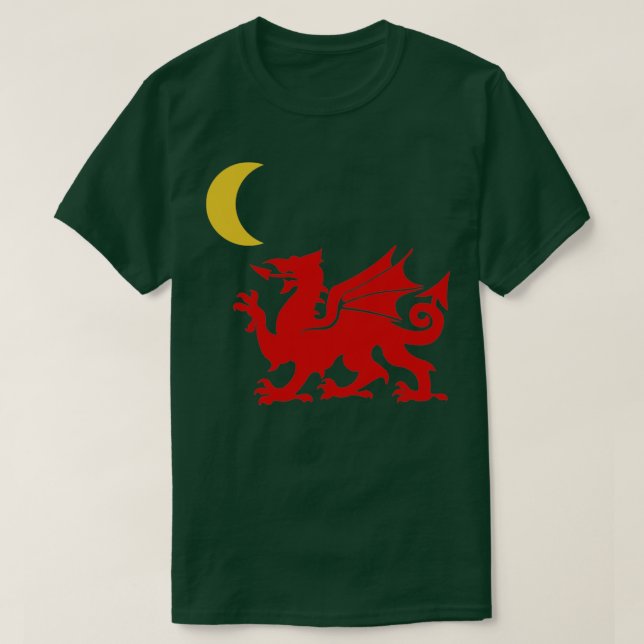 Camiseta Luna de Dragón galés (Diseño del anverso)