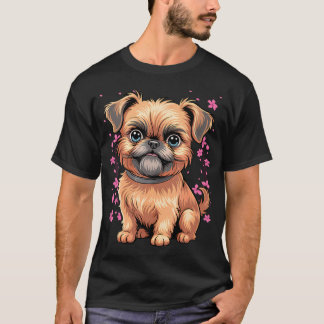 Camiseta Luna de Flor de Cerezo - Raza de Perro de Mascota