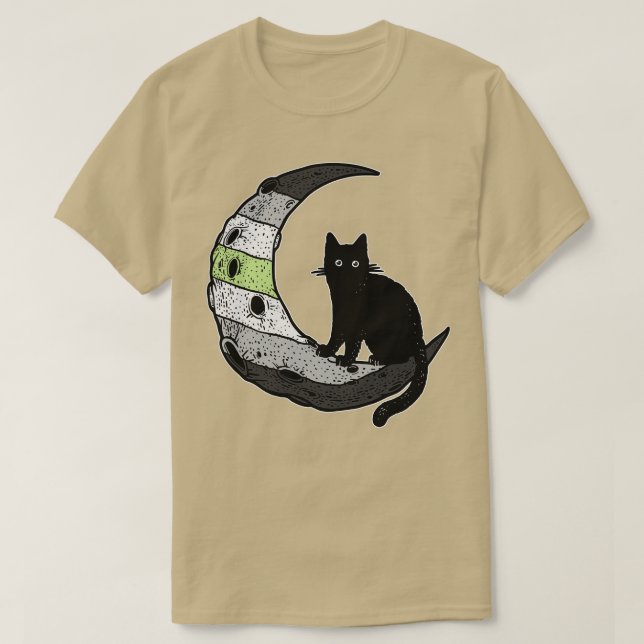 Camiseta Luna de Gato Agender (Diseño del anverso)