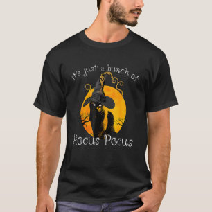 Camiseta Luna de gato negro  Disfraz de Halloween Montón de