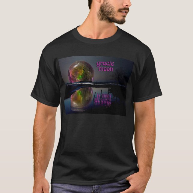 Camiseta Luna de la puesta del sol (Anverso)