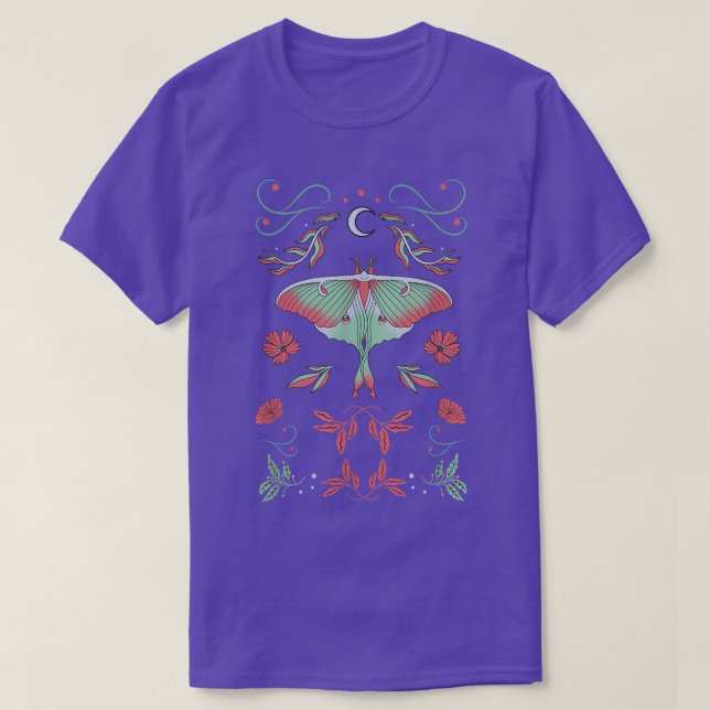 Camiseta Luna de luna y luna creciente  (Diseño del anverso)