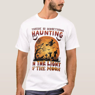Camiseta Luna de luz embrujada Halloween Bruja Zombies Ceme