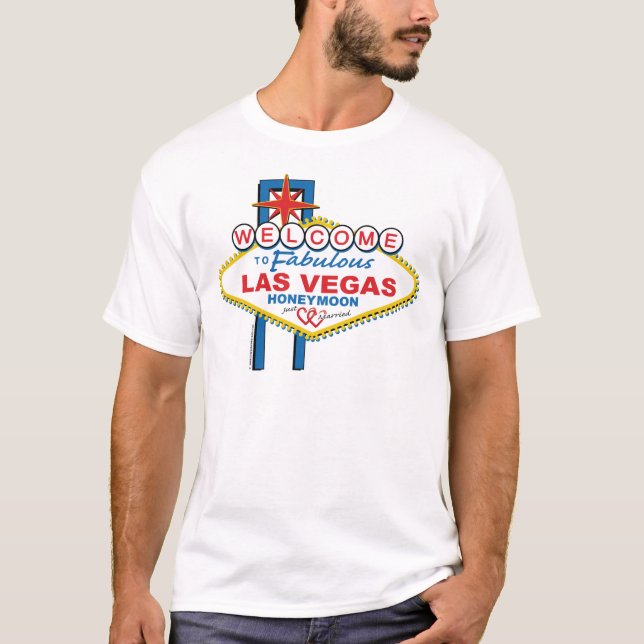Camiseta Luna de miel de Las Vegas (Anverso)