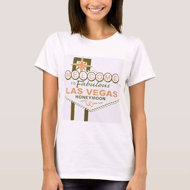 Camiseta Luna de miel de Las Vegas (Anverso)