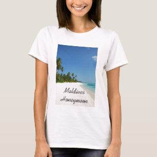 Camiseta Luna de miel de Maldivas