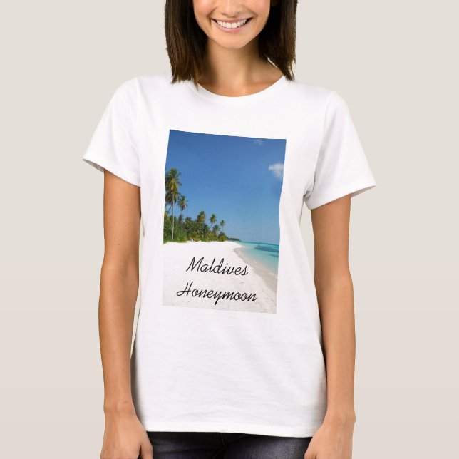 Camiseta Luna de miel de Maldivas (Anverso)
