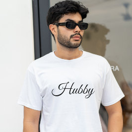 Camiseta Luna de miel moderna de abismo Black Script White
