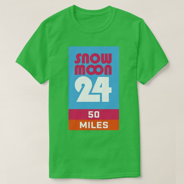 Camiseta Luna de Nieve 24 50 Millas (Diseño del anverso)