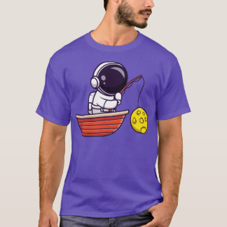 Camiseta Luna De Pesca Astronauta En El Personalizado De Ba