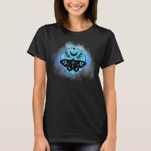 Camiseta Luna de Polilla Mágica Mística Oculta Gótica Celes
