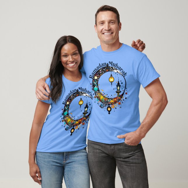 Camiseta Luna de Ramadán al estilo de Pollock (Unisexo)