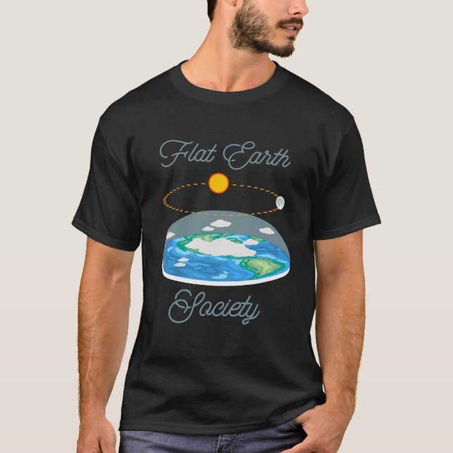 Camiseta Luna de Sol Plana Tierra - Sociedad de Tierra Plan (Anverso)