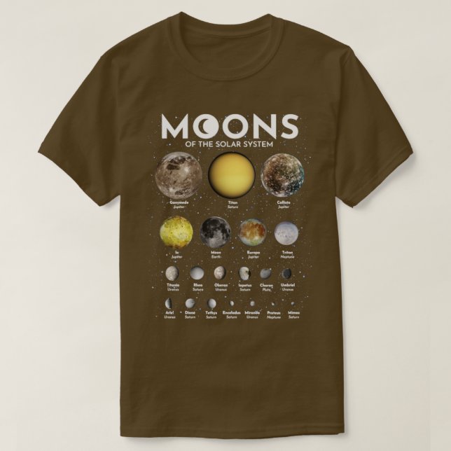 Camiseta Luna del Sistema Solar2 (Diseño del anverso)