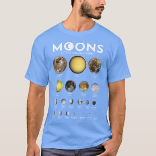 Camiseta Luna del Sistema Solar 3