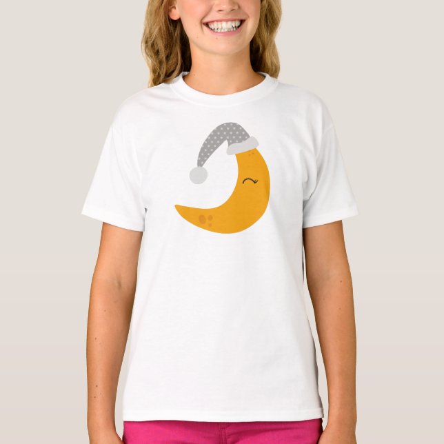Camiseta Luna Durmiente, Cápsula Nocturna, Luna Cuidada, Lu (Anverso)