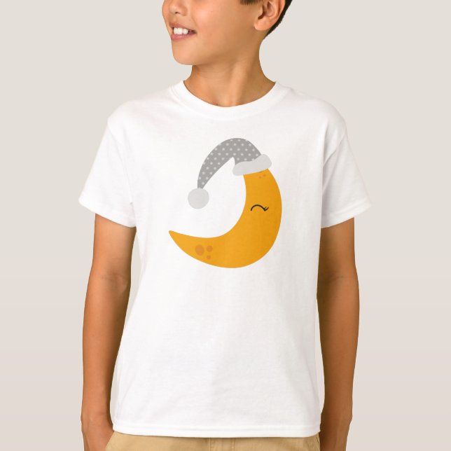 Camiseta Luna Durmiente, Cápsula Nocturna, Luna Cuidada, Lu (Anverso)