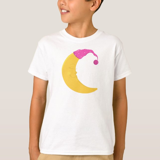 Camiseta Luna Durmiente, Luna Cuidada, Luna Amarilla, Cápsu (Anverso)