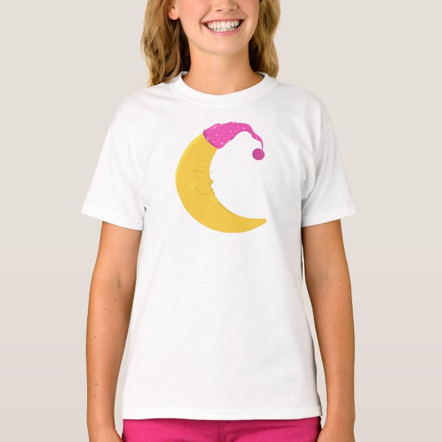 Camiseta Luna Durmiente, Luna Cuidada, Luna Amarilla, Cápsu (Anverso)