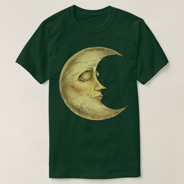 Camiseta Luna Durmiente Viking Pagan Wicca795 (Diseño del anverso)