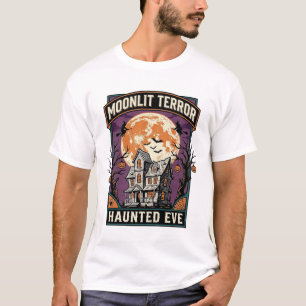 Camiseta Luna Embrujada Grabado Vintage Halloween